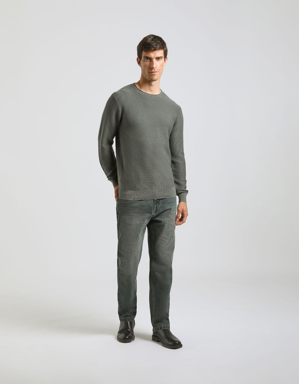 Maglia girocollo 100% cotone