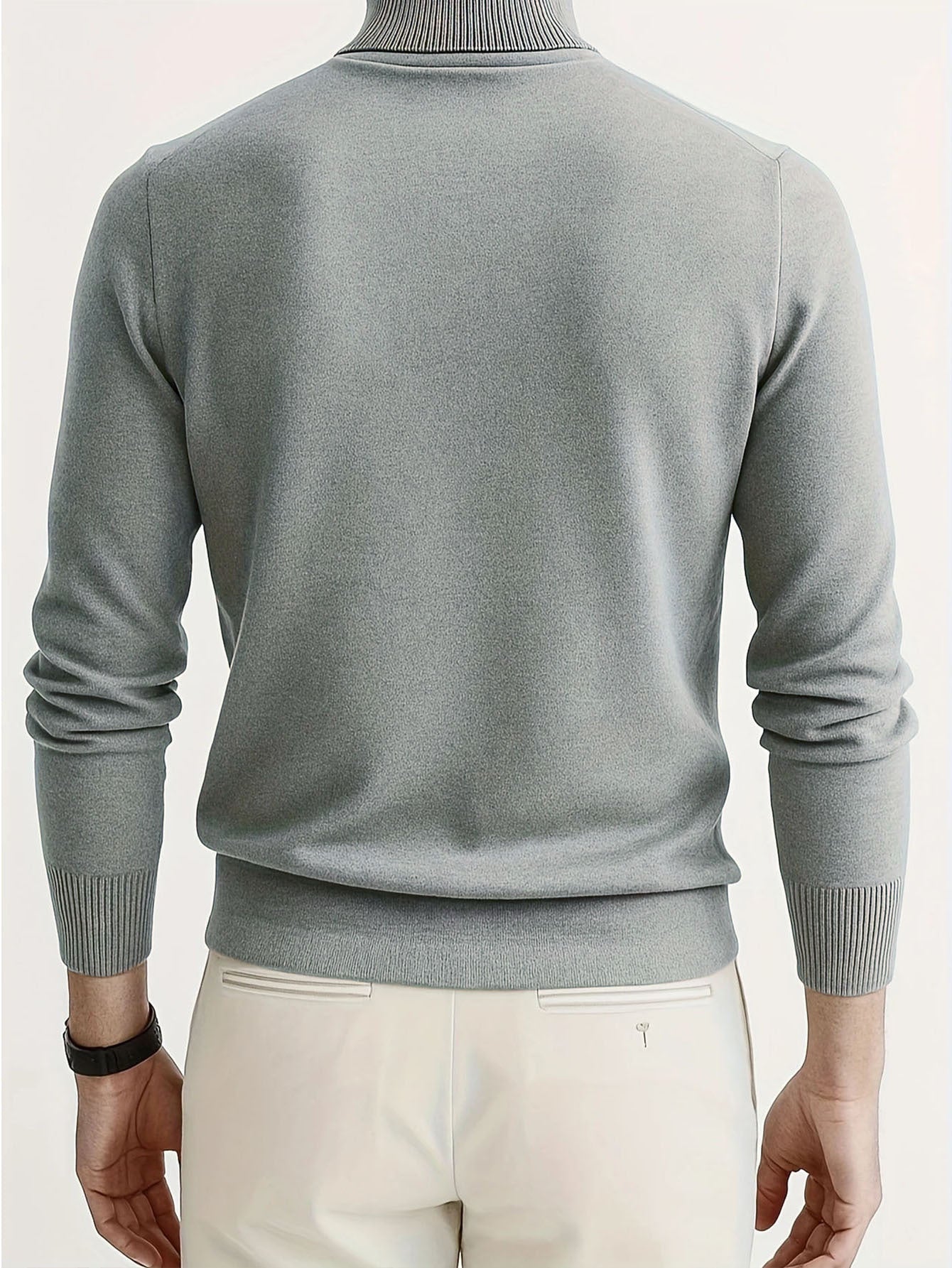 Maglione Collo Alto Casual e Caldo