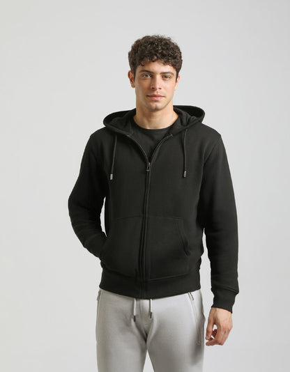 Felpa zip con cappuccio