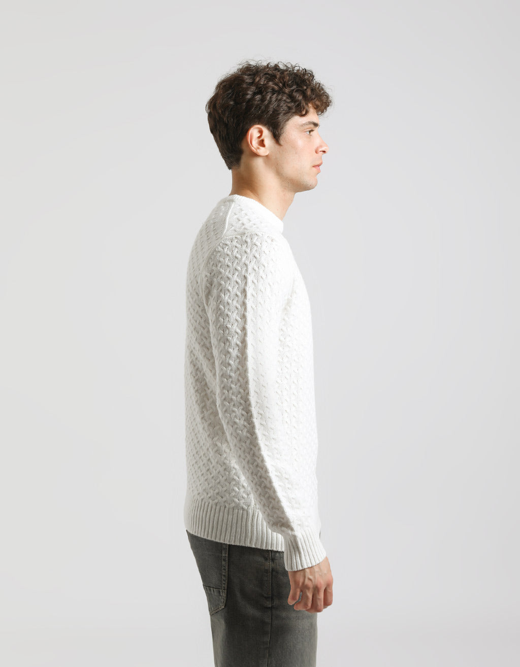 Maglia girocollo strutturata