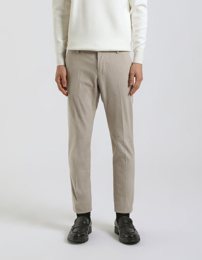Pantaloni chino in velluto