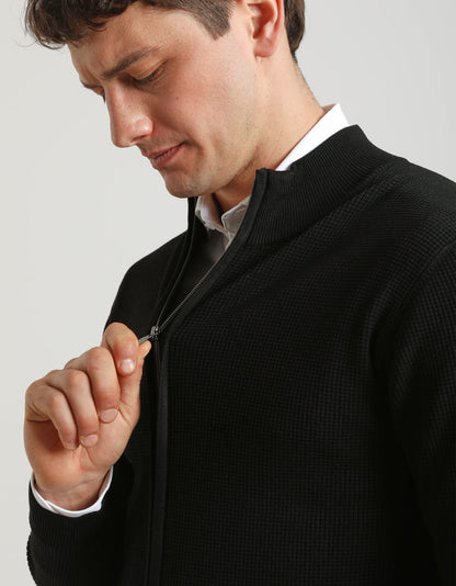 Cardigan con zip