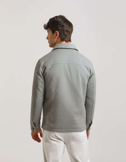 Giacca camicia in tessuto tecnico