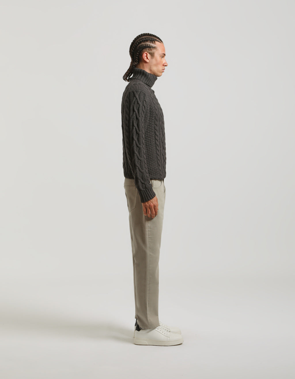 Pantaloni cinque tasche 100% cotone