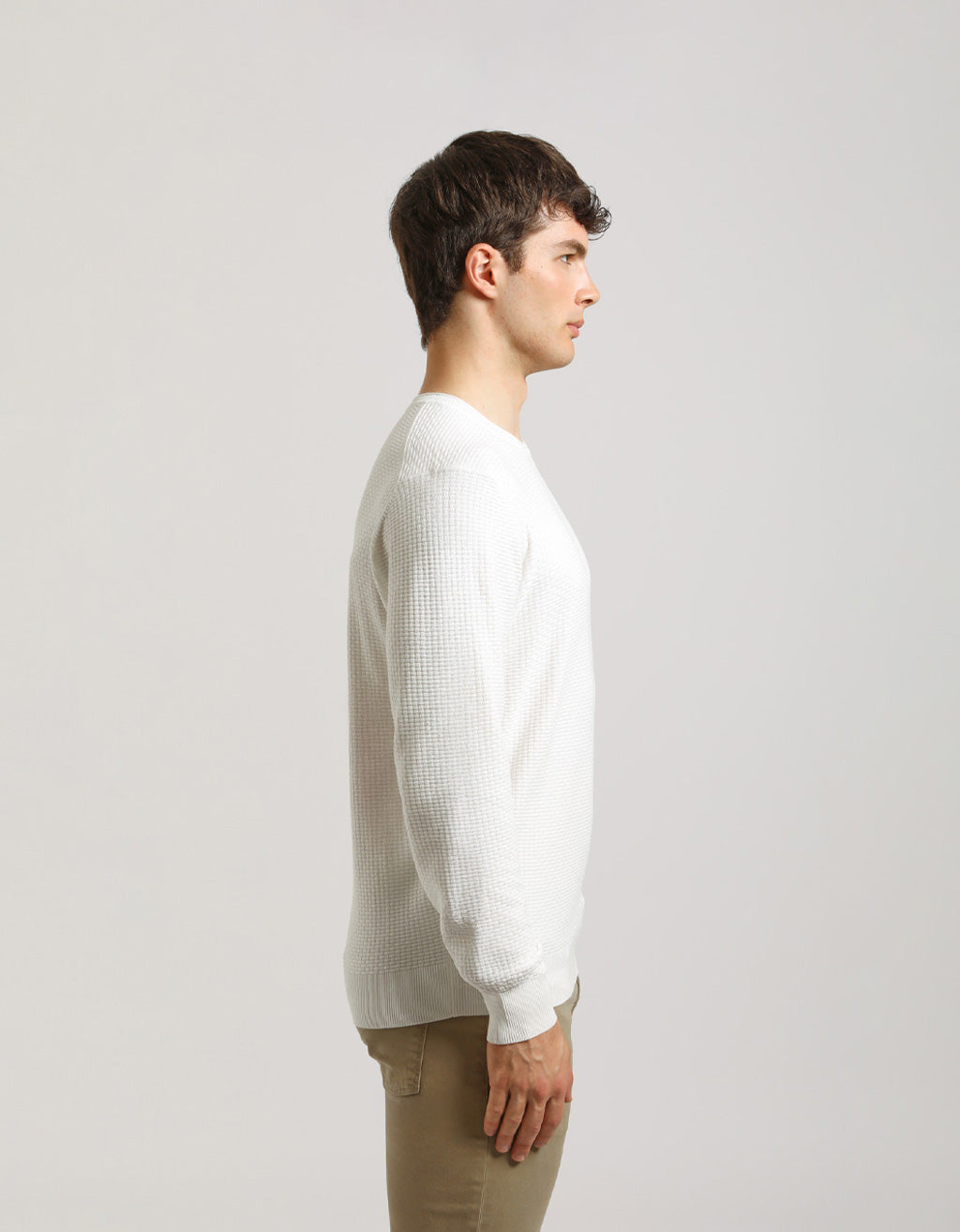 Maglia girocollo strutturata