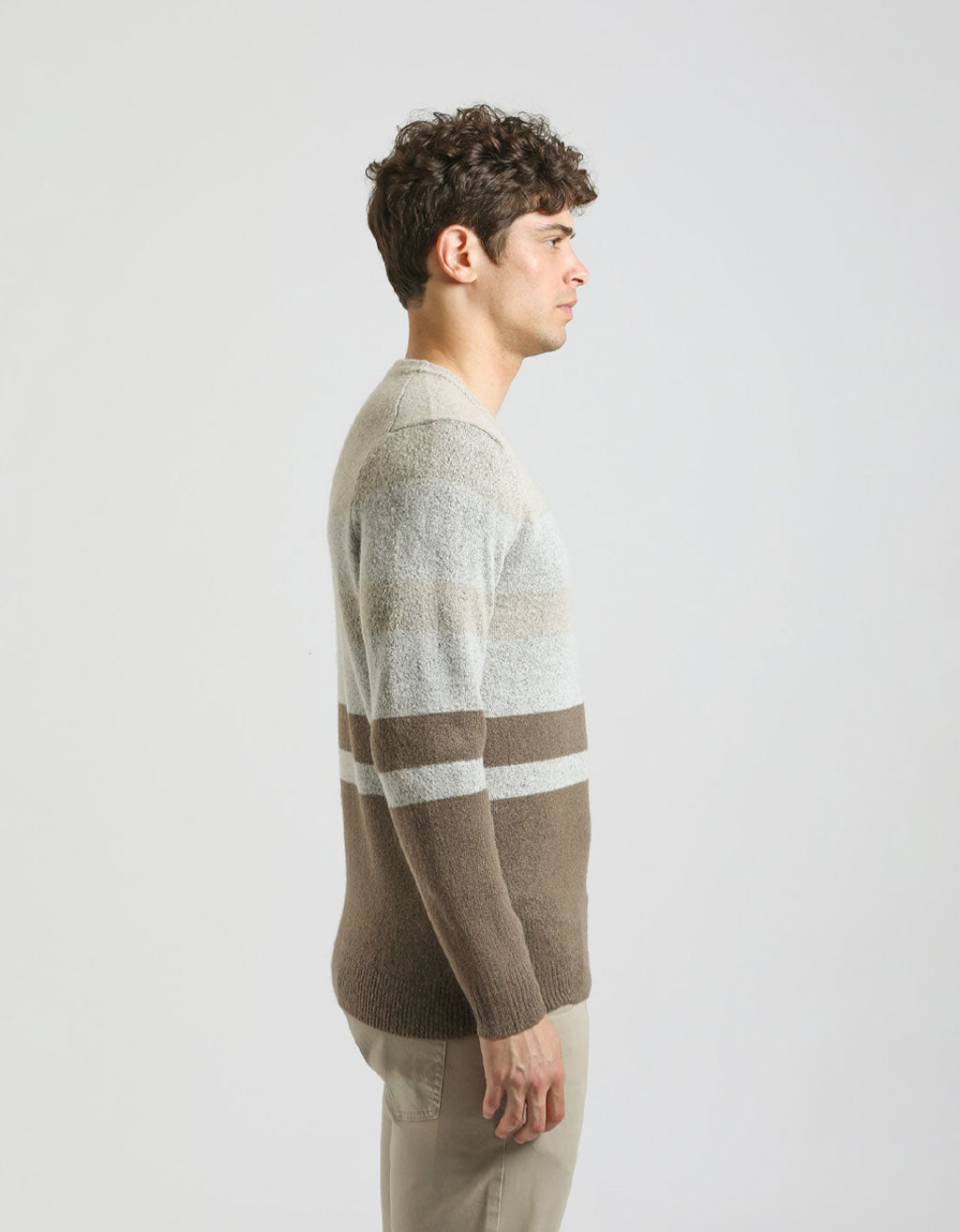 Maglia girocollo colorblock