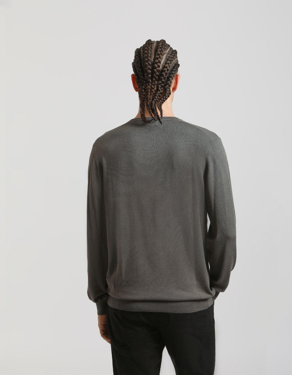 Maglia girocollo misto viscosa