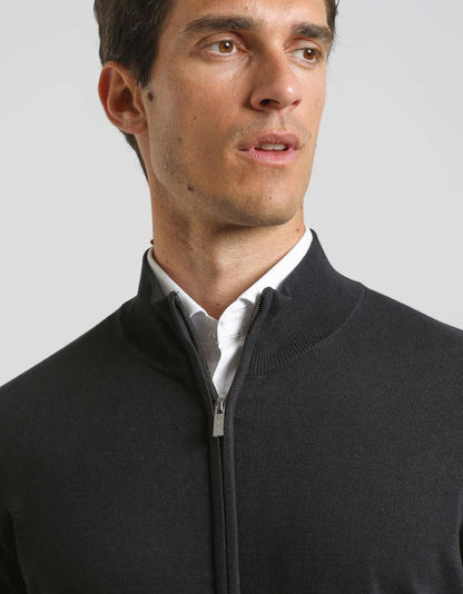 Cardigan con zip
