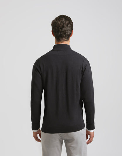 Cardigan con zip