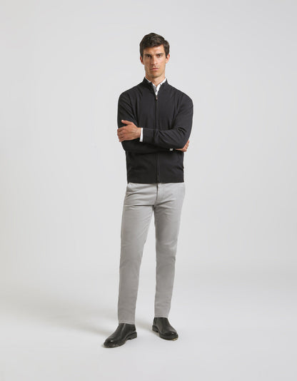 Cardigan con zip