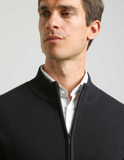 Cardigan con zip