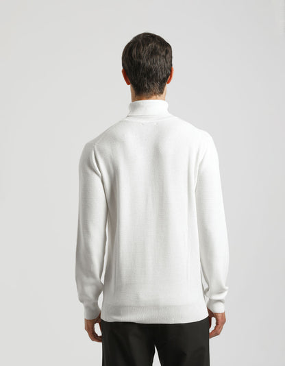Maglia collo alto in viscosa