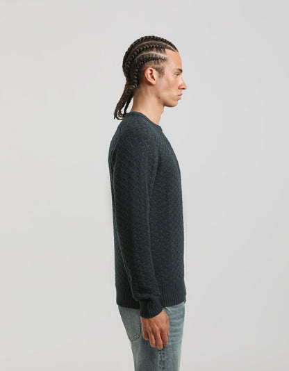 Maglia girocollo strutturata