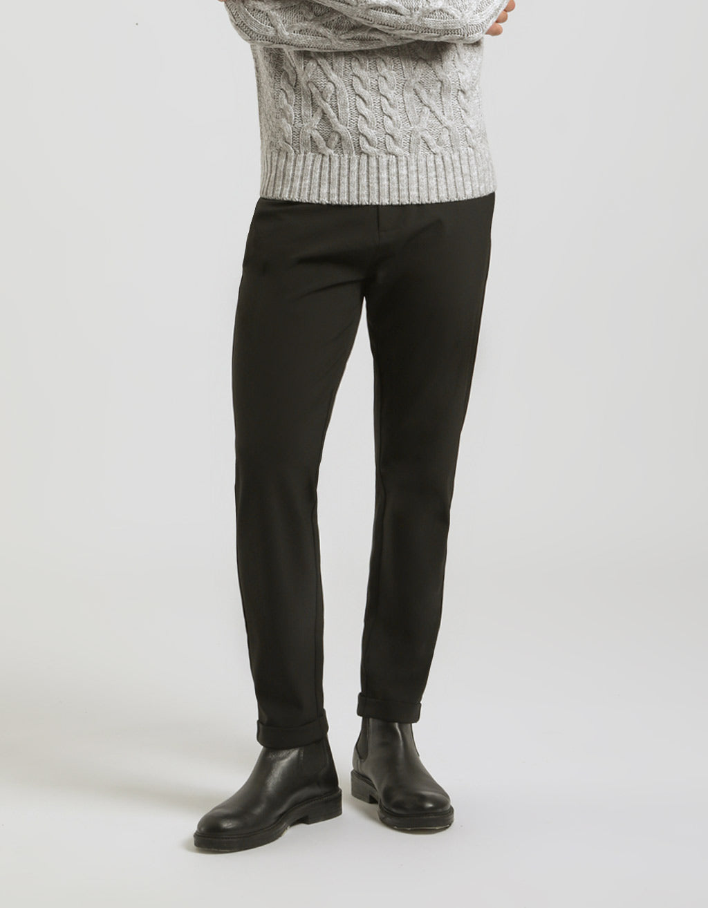 Pantaloni chino in tessuto tecnico