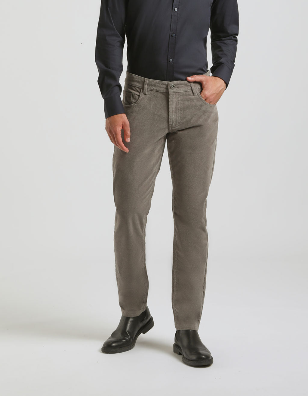Pantaloni cinque tasche di velluto