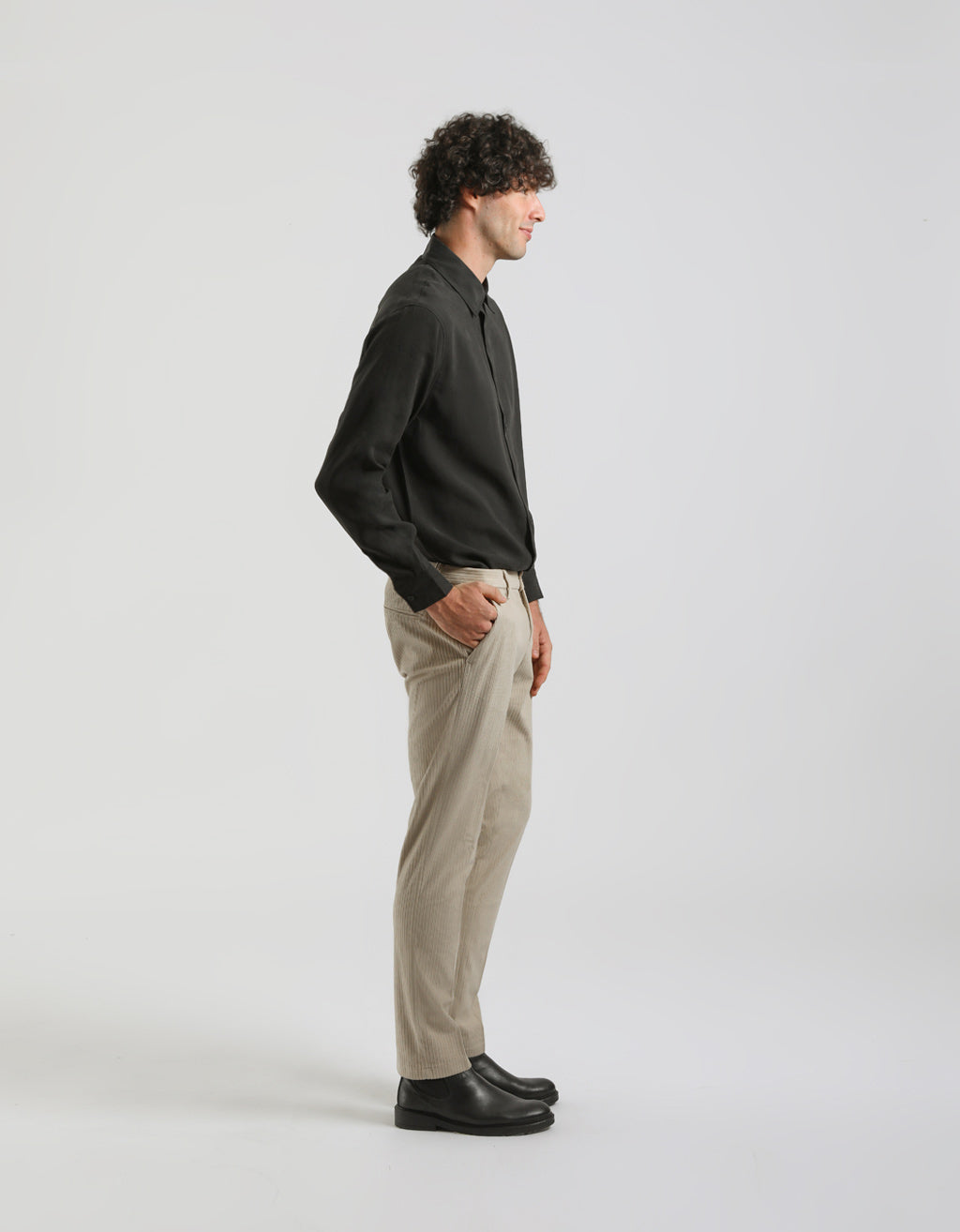 Pantaloni chino in velluto