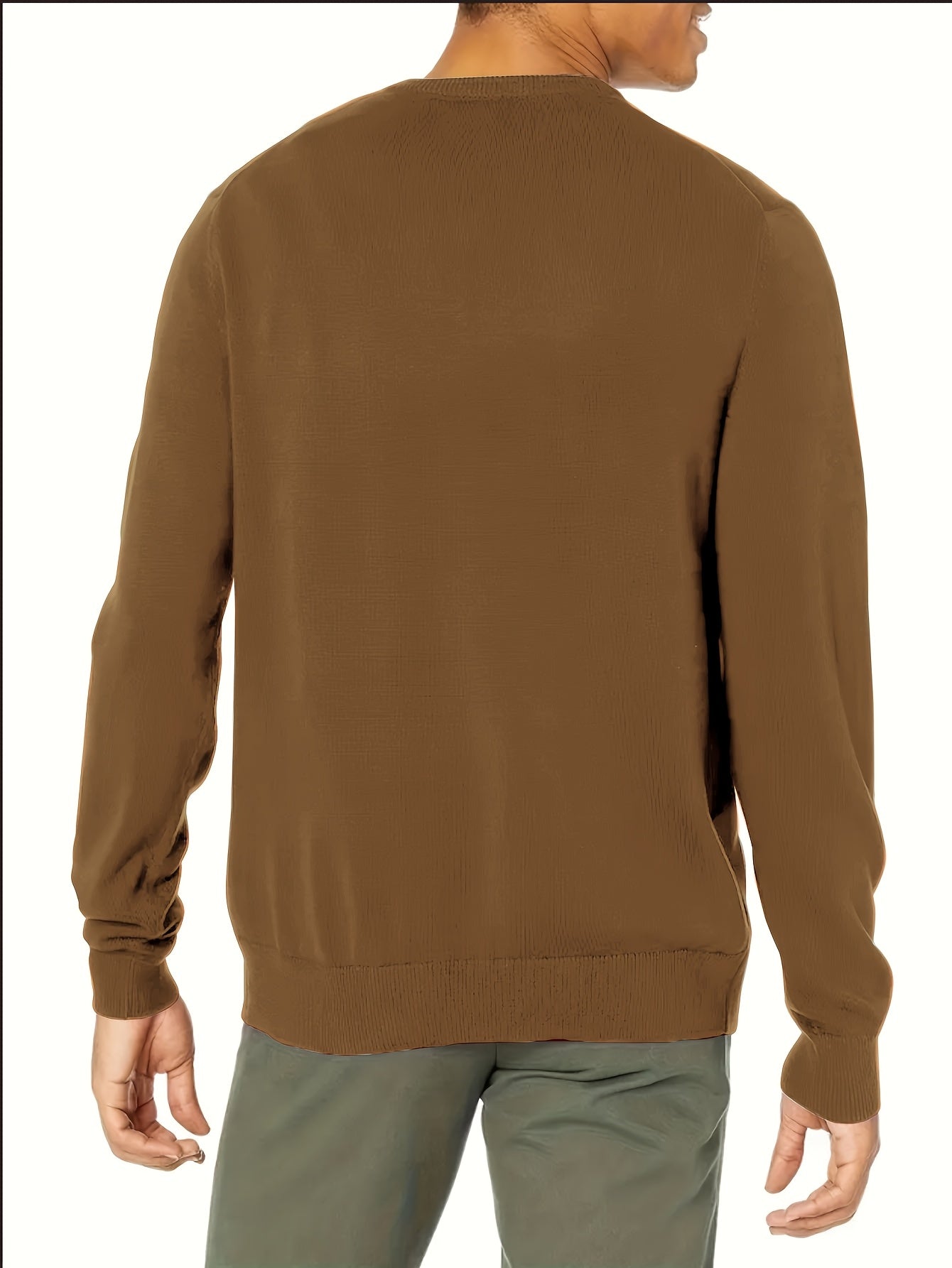Maglione Girocollo In Maglia Tinta Unita