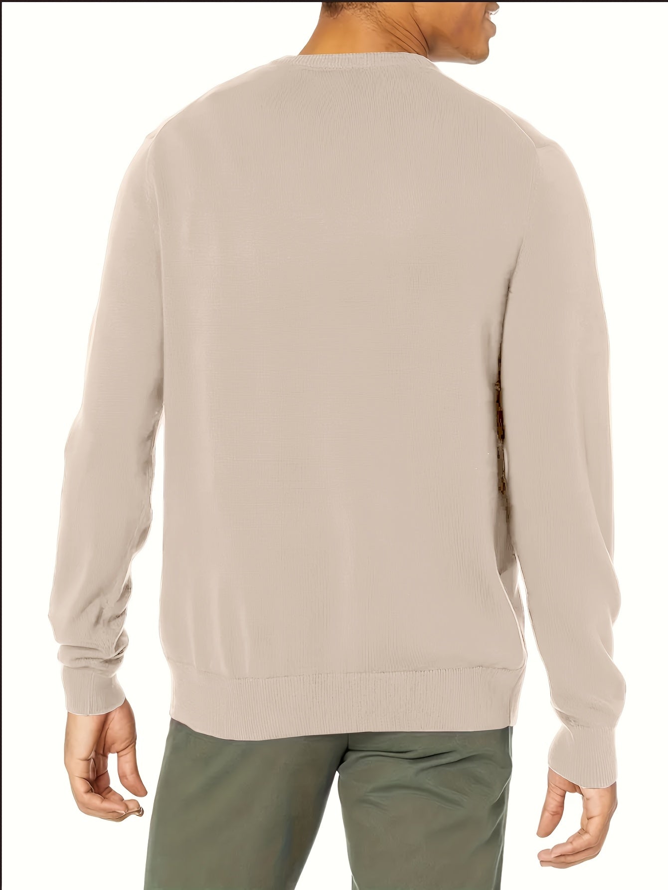 Maglione Girocollo In Maglia Tinta Unita