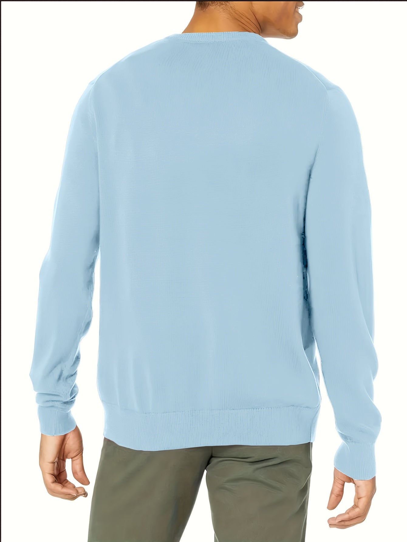 Maglione Girocollo In Maglia Tinta Unita