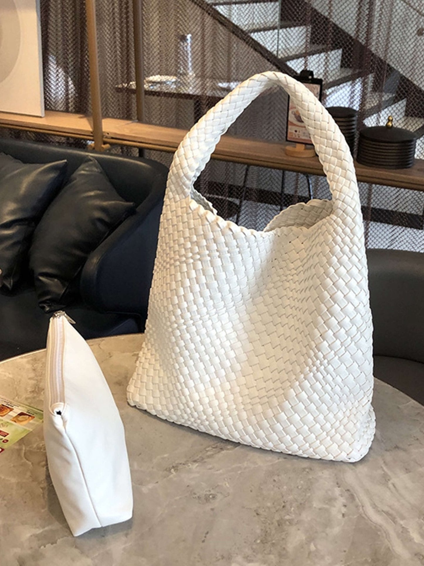 Cara Woven Shopper Bag Medium