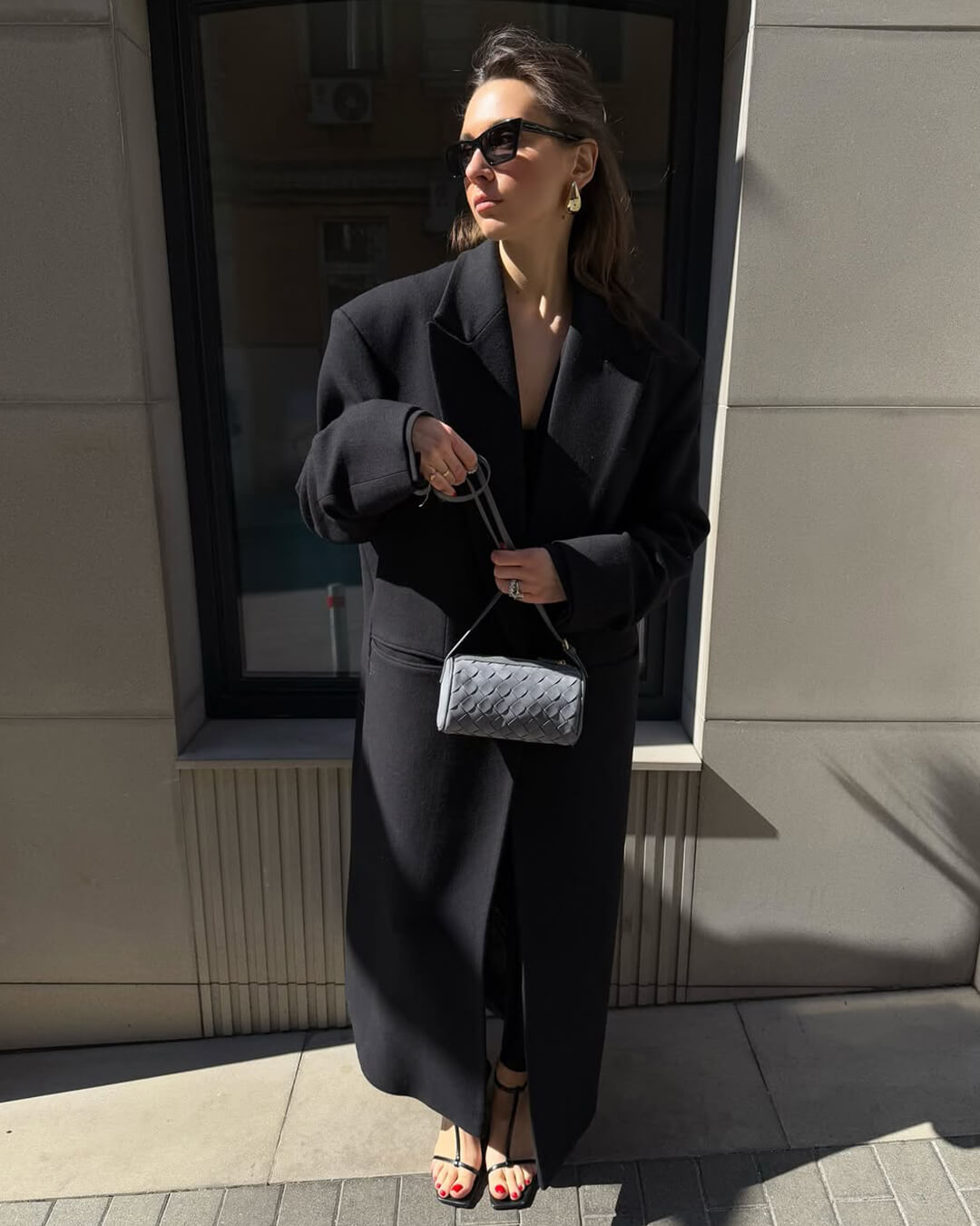 Eva Woven Suede Bag