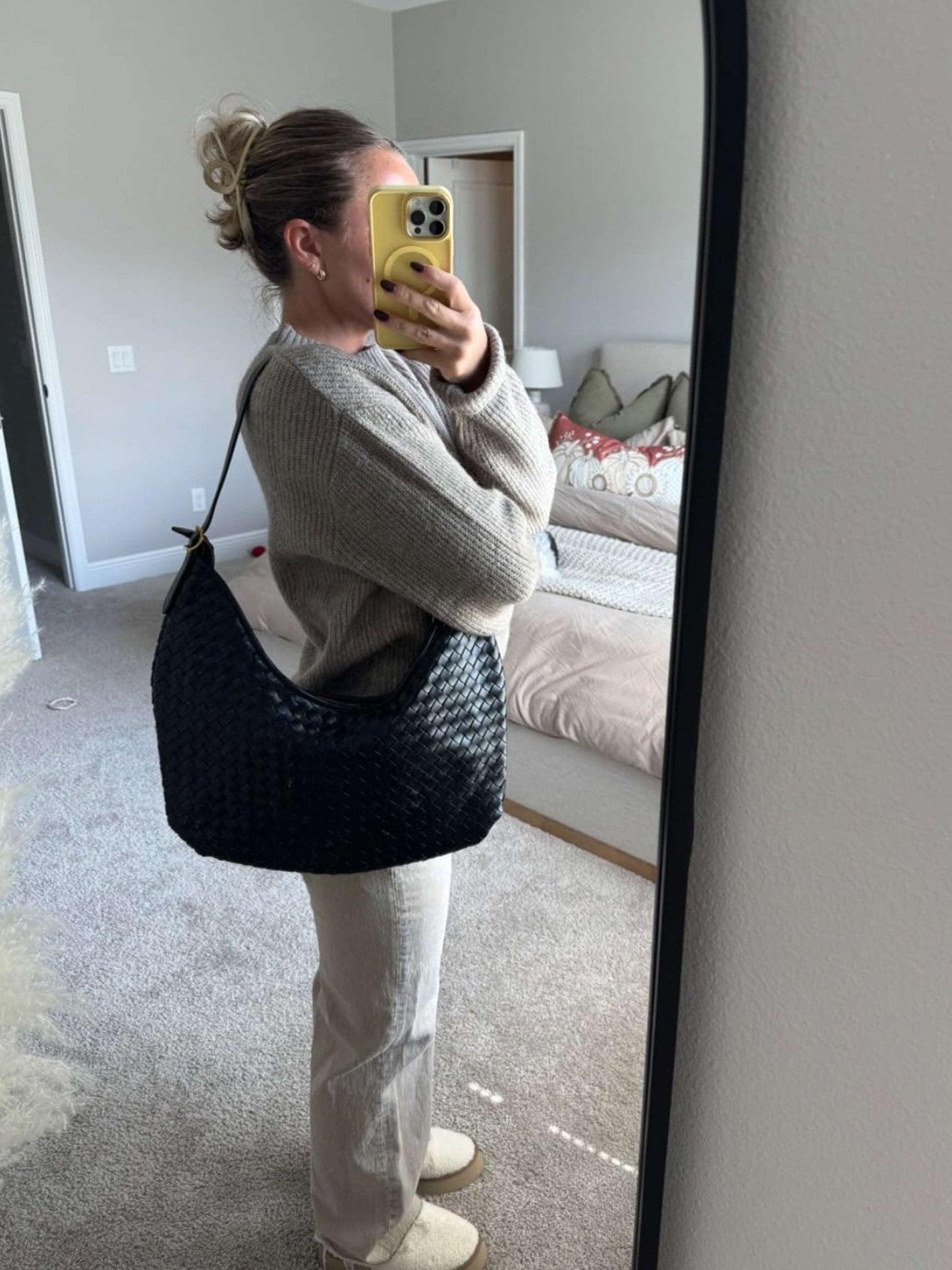 Helen Woven Tote Bag
